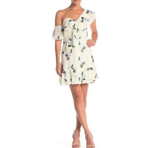 Endless Rose‎ off the shoulder embroidered floral ruffle mini dress size Small